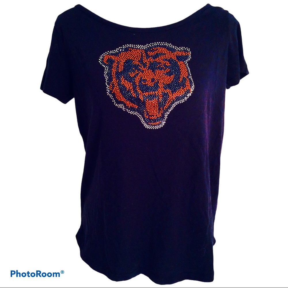 NFL Team Apparel Bears Rhinestone T-Shirt
